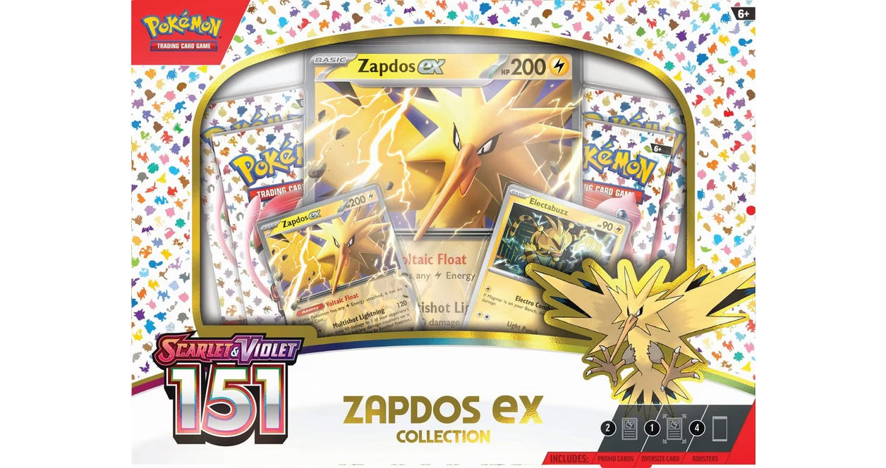 Pokemon Trading Card Game: Scarlet and Violet 151 Collection Zapdos ex
